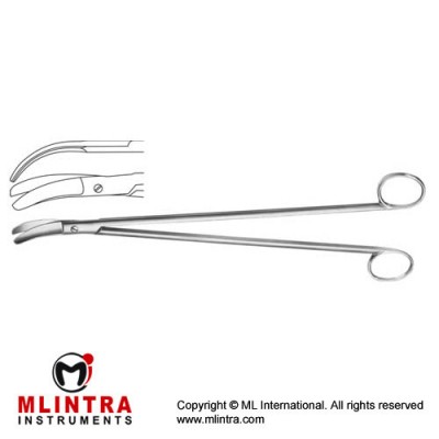 Rectal Scissor Curved - Heavy Pattern , 32.5 cm - 12 3/4"